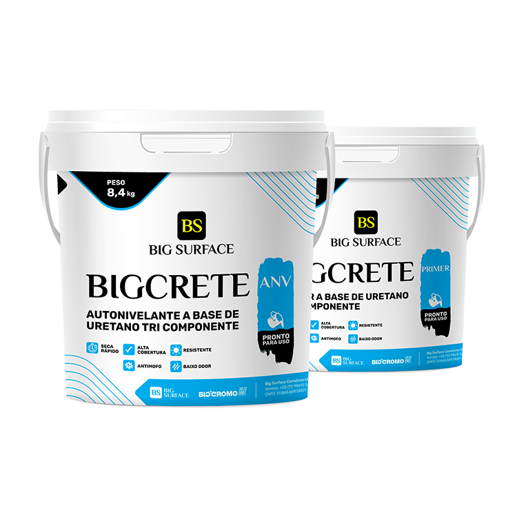 Produto Big Crete Uretano para superfícies duras